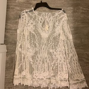 Lace long sleeve top